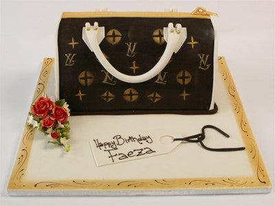 LV Bag Theme Cake