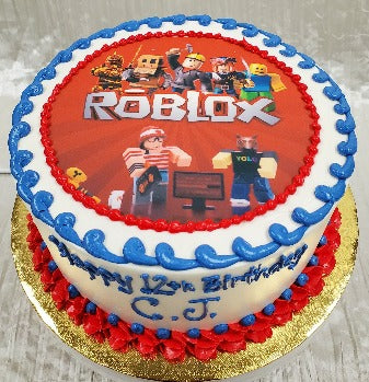 Roblox Birthday Cake 2EB  Roblox birthday cake, Roblox cake, Roblox
